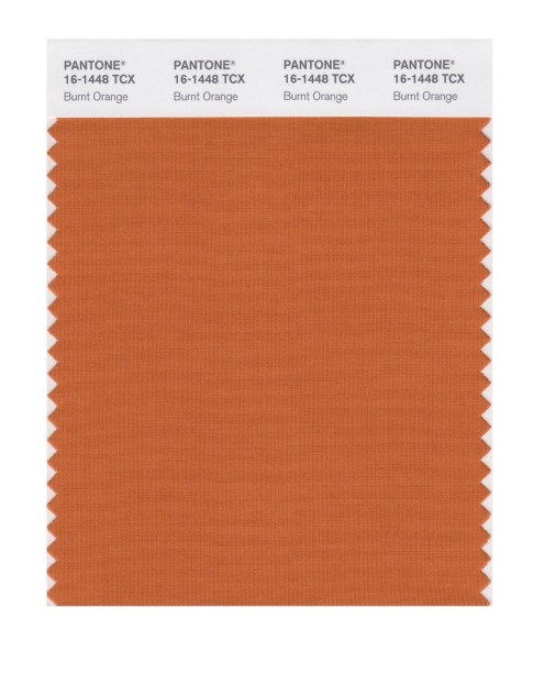 Pantone 16-1448 TCX Swatch Card Burnt Orange