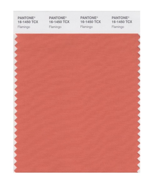 Pantone 16-1450 TCX Swatch Card Flamingo