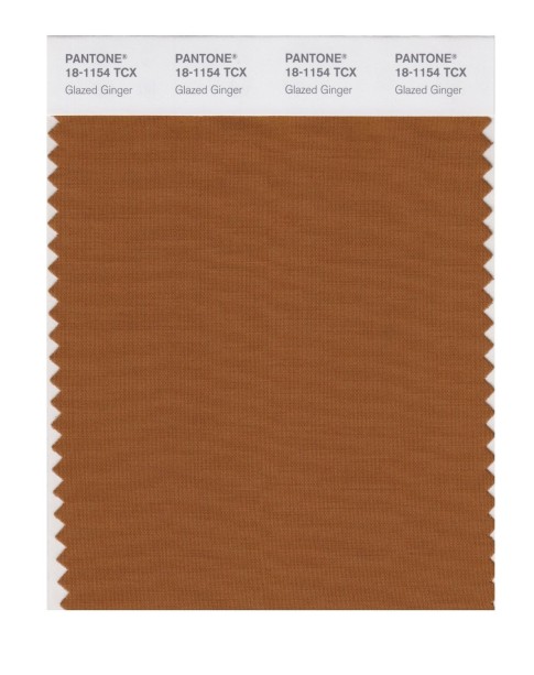 Pantone 18-1154 TCX Swatch Card Glazed Ginger