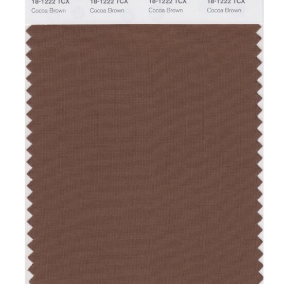 Pantone 18-1222 TCX Swatch Card Cocoa Brown