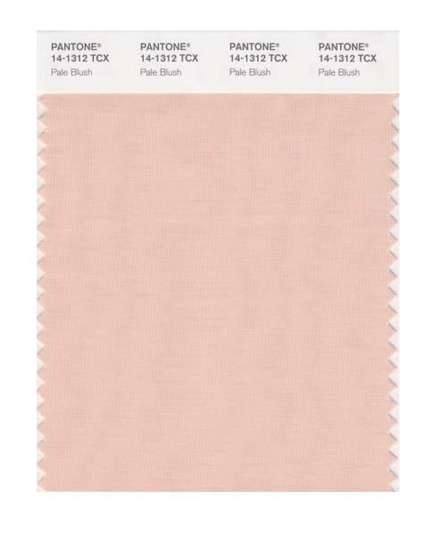 Pantone 14-1312 TCX Swatch Card Pale Blush