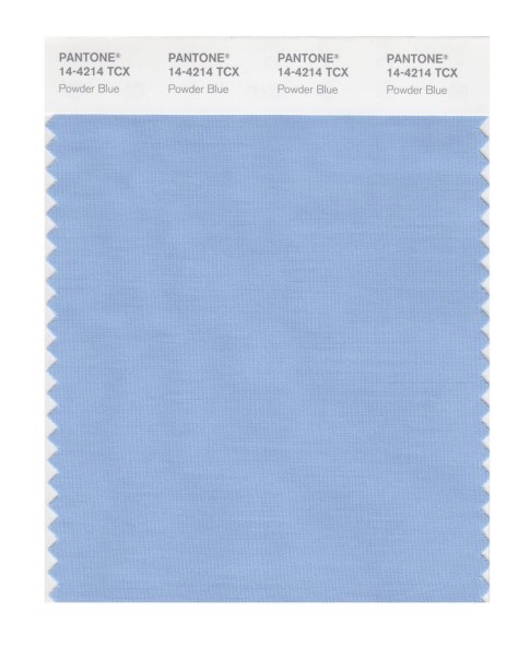 Pantone 14-4214 TCX Swatch Card Powder Blue