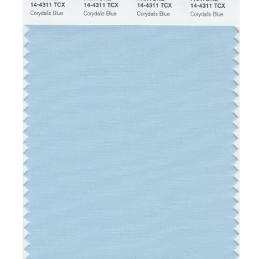 Pantone 14-4311 TCX Swatch Card Corydalis Blue