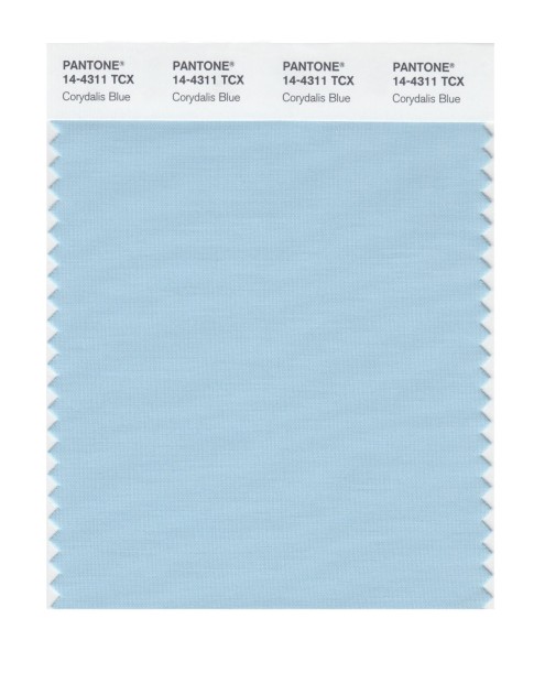 Pantone 14-4311 TCX Swatch Card Corydalis Blue