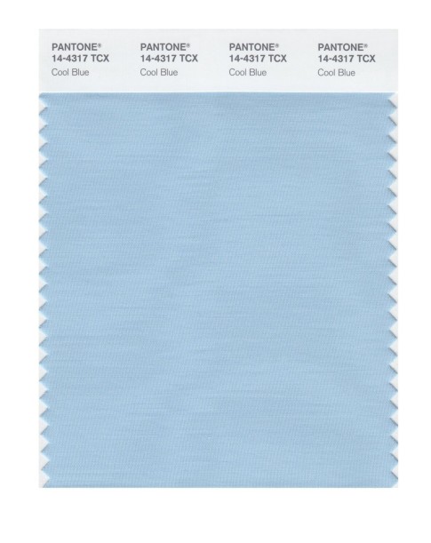 Pantone 14-4317 TCX Swatch Card Cool Blue