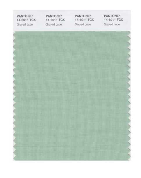Pantone 14-6011 TCX Swatch Card Grayed Jade
