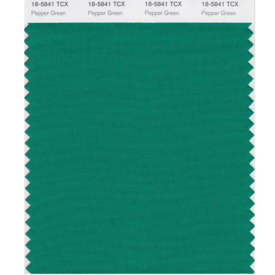 Pantone 18-5841 TCX Swatch Card Pepper Green