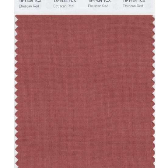 Pantone 18-1434 TCX Swatch Card Etruscan Red