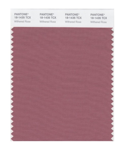 Pantone 18-1435 TCX Swatch Card Withered Rose