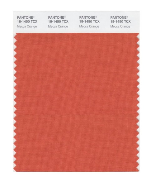 Pantone 18-1450 TCX Swatch Card Mecca Orange