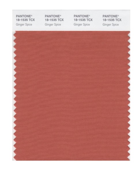 Pantone 18-1535 TCX Swatch Card Ginger Spice