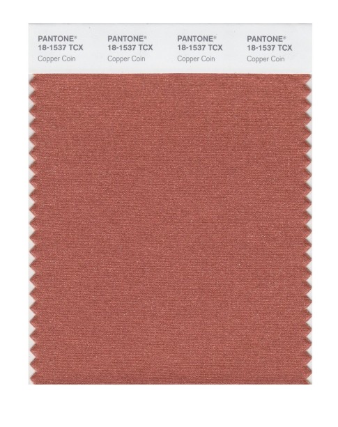 Pantone 18-1537 TCX Swatch Card Copper Coin