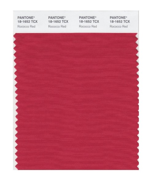 Pantone 18-1652 TCX Swatch Card Rococco Red