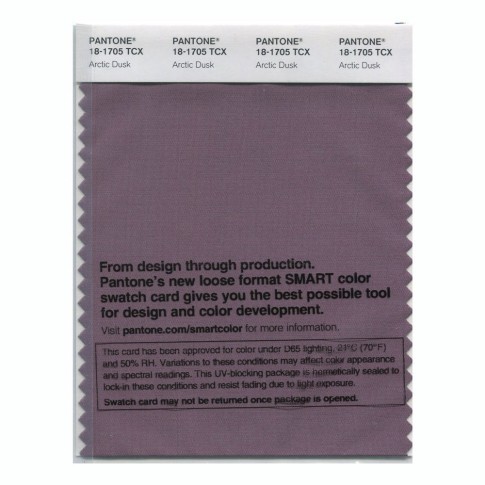 Pantone 18-1705 TCX Swatch Card Arctic Dusk