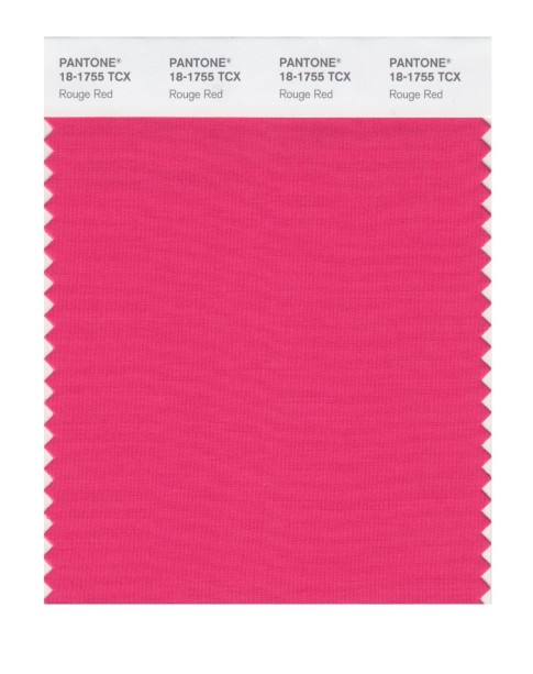 Pantone 18-1755 TCX Swatch Card Rouge Red