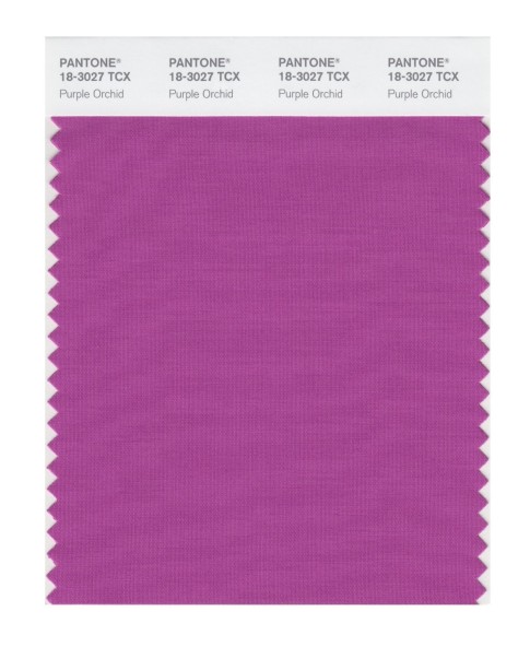 Pantone 18-3027 TCX Swatch Card Purple Orchid