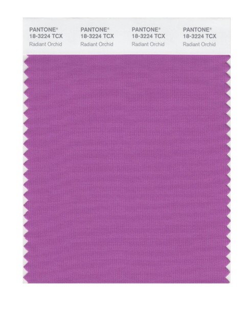 Pantone 18-3224 TCX Swatch Card Radiant Orchid