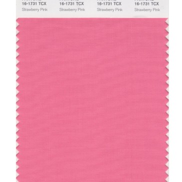 Pantone 16-1731 TCX Swatch Card Strawberry Pink