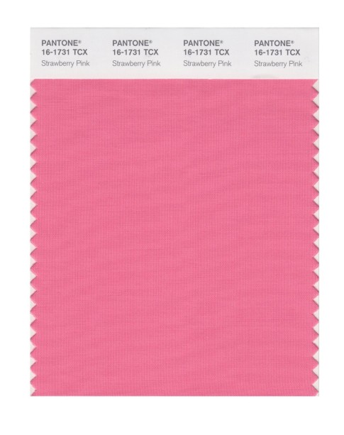 Pantone 16-1731 TCX Swatch Card Strawberry Pink