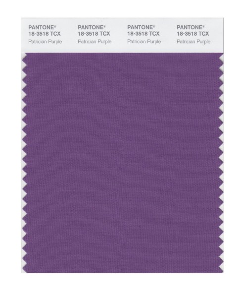 Pantone 18-3518 TCX Swatch Card Patrician Purple
