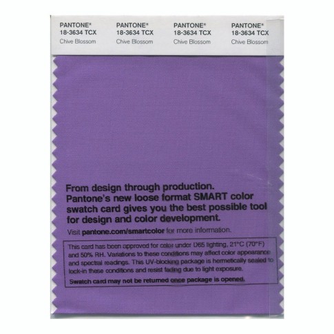 Pantone 18-3634 TCX Swatch Card Chive Blossom