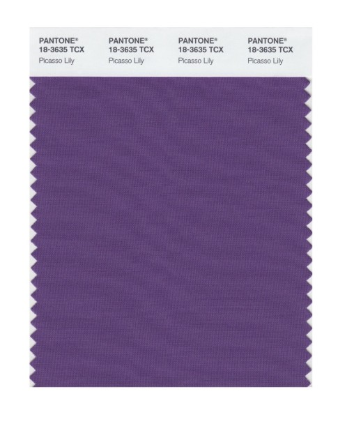 Pantone 18-3635 TCX Swatch Card Picasso Lily