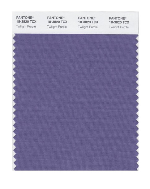 Pantone 18-3820 TCX Swatch Card Twilight Purple