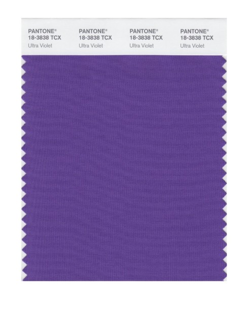 Pantone 18-3838 TCX Swatch Card Ultra Violet