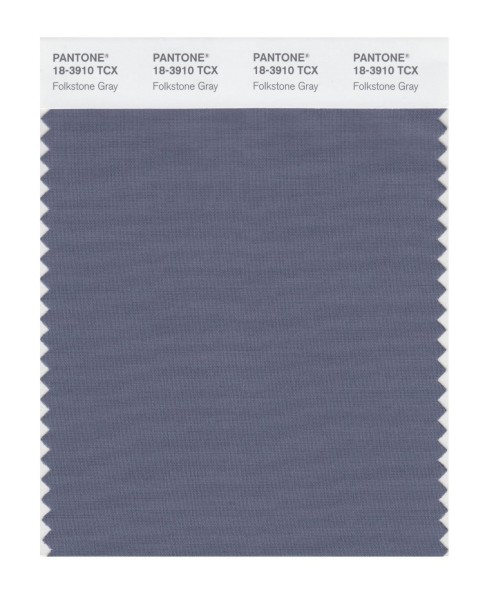 Pantone 18-3910 TCX Swatch Card Folkstone Gray