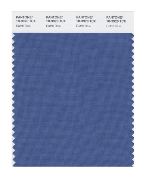 Pantone 18-3928 TCX Swatch Card Dutch Blue