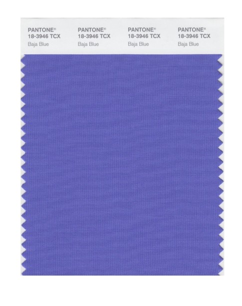 Pantone 18-3946 TCX Swatch Card Baja Blue