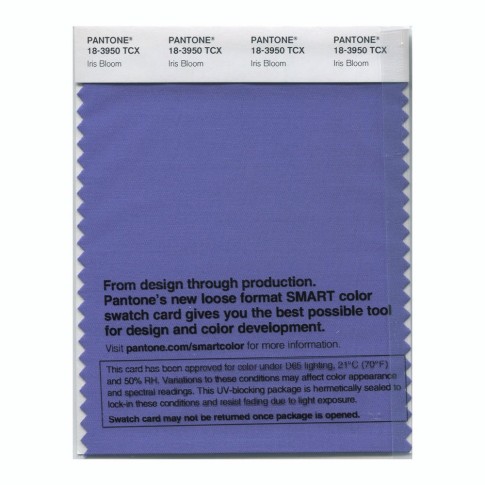 Pantone 18-3950 TCX Swatch Card Iris Bloom