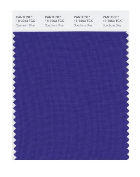 Pantone 18-3963 TCX Swatch Card Spectrum Blue