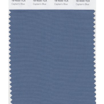Pantone 18-4020 TCX Swatch Card Captains Blue