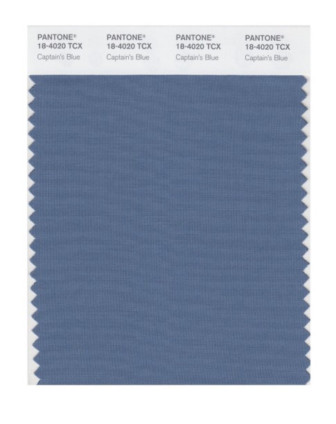 Pantone 18-4020 TCX Swatch Card Captains Blue