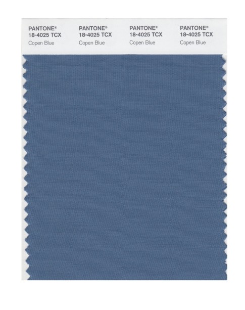 Pantone 18-4025 TCX Swatch Card Copen Blue