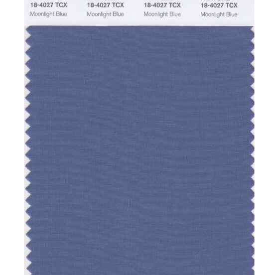 Pantone 18-4027 TCX Swatch Card Moonlight Blue