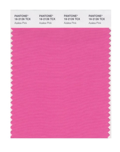 Pantone 16-2126 TCX Swatch Card Azalea Pink