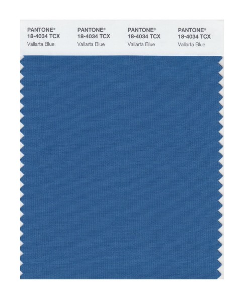 Pantone 18-4034 TCX Swatch Card Vallarta Blue