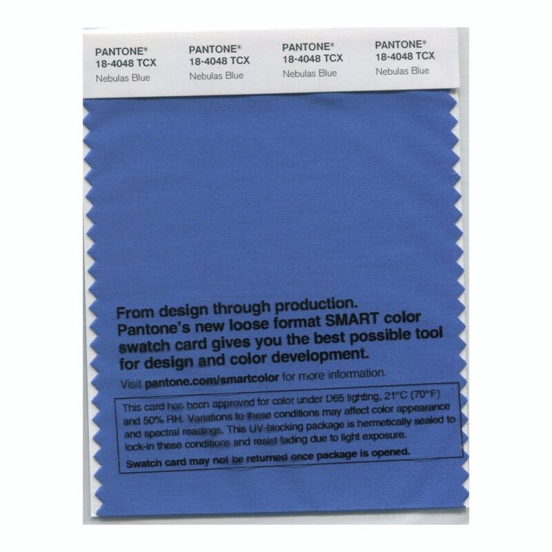 Pantone 18-4048 TCX Swatch Card Nebulas Blue
