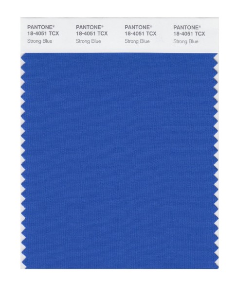 Pantone 18-4051 TCX Swatch Card Strong Blue