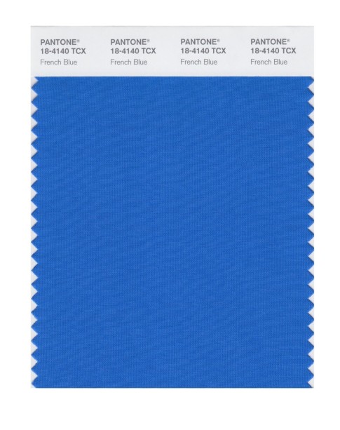 Pantone 18-4140 TCX Swatch Card French Blue