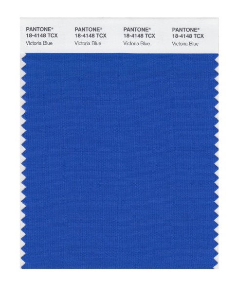 Pantone 18-4148 TCX Swatch Card Victoria Blue