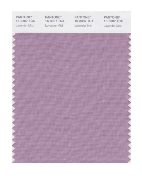 Pantone 16-3307 TCX Swatch Card Lavender Mist
