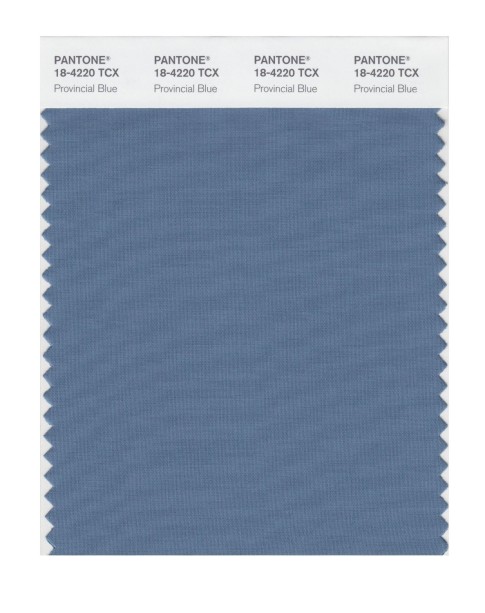 Pantone 18-4220 TCX Swatch Card Provincial Blue