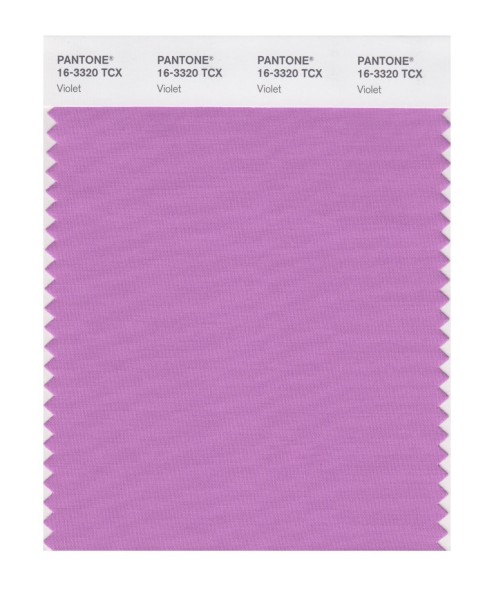 Pantone 16-3320 TCX Swatch Card Violet