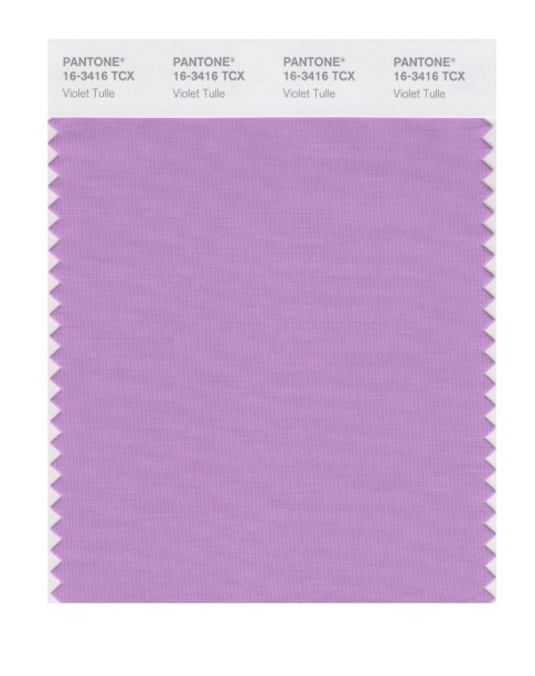 Pantone 16-3416 TCX Swatch Card Violet Toule