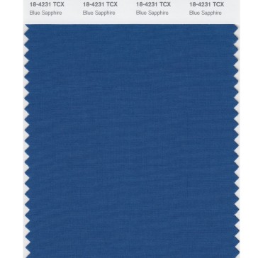 Pantone 18-4231 TCX Swatch Card Blue Sapphire