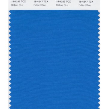 Pantone 18-4247 TCX Swatch Card Brilliant Blue
