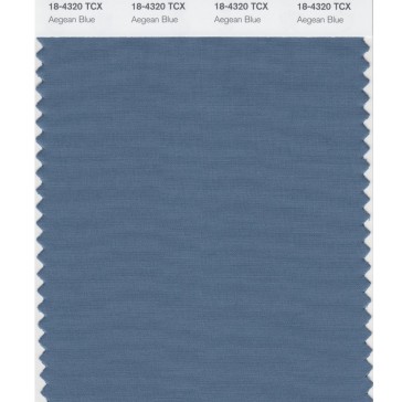 Pantone 18-4320 TCX Swatch Card Agean Blue